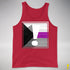 Demisexual Pride Flag Exclamation Point Premium Tank Top - Red